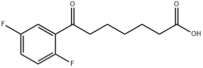 7-(2,5-DIFLUOROPHENYL)-7-OXOHEPTANOIC ACID 结构式