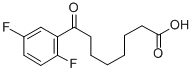 8-(2,5-DIFLUOROPHENYL)-8-OXOOCTANOIC ACID 结构式