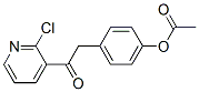 4-ACETOXYBENZYL 2-CHLORO-3-PYRIDYL KETONE 结构式