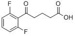 5-(2,6-DIFLUOROPHENYL)-5-OXOVALERIC ACID 结构式