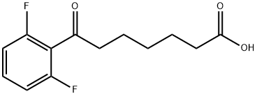 7-(2,6-DIFLUOROPHENYL)-7-OXOHEPTANOIC ACID 结构式