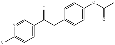 4-ACETOXYBENZYL 6-CHLORO-3-PYRIDYL KETONE 结构式