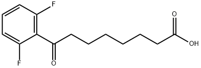 8-(2,6-DIFLUOROPHENYL)-8-OXOOCTANOIC ACID 结构式