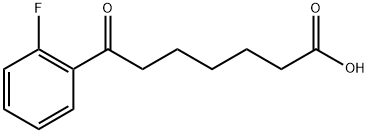 7-(2-FLUOROPHENYL)-7-OXOHEPTANOIC ACID 结构式