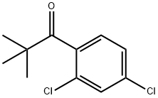 1-(2,4-二氯苯基)-2,2-二甲基丙-1-酮 结构式