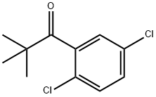 1-(2,5-二氯苯基)-2,2-二甲基丙-1-酮 结构式