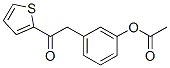 3-ACETOXYBENZYL 2-THIENYL KETONE 结构式