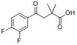 4-(3,4-DIFLUOROPHENYL)-2,2-DIMETHYL-4-OXOBUTYRIC ACID 结构式