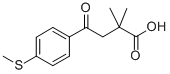 2,2-DIMETHYL-4-OXO-4-(4-THIOMETHYLPHENYL)BUTRYIC ACID 结构式