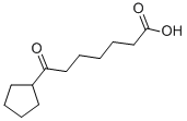 7-CYCLOPENTYL-7-OXOHEPTANOIC ACID 结构式