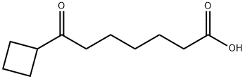 7-CYCLOBUTYL-7-OXOHEPTANOIC ACID 结构式