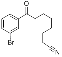 8-(3-BROMOPHENYL)-8-OXOOCTANENITRILE 结构式