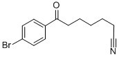 7-(4-溴苯基)-7-氧代庚腈 结构式