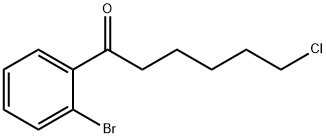 1-(2-BROMOPHENYL)-6-CHLORO-1-OXOHEXANE 结构式