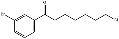 1-(3-溴苯基)-7-氯庚烷-1-酮 结构式