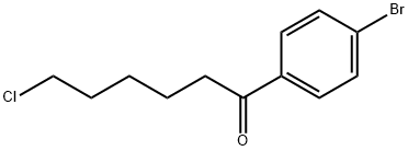 1-(4-溴苯基)-6-氯己-1-酮 结构式