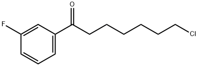 7-CHLORO-1-(3-FLUOROPHENYL)-1-OXOHEPTANE 结构式