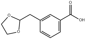 3-(1,3-DIOXOLAN-2-YLMETHYL)BENZOIC ACID 结构式