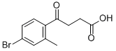 4-(4-BROMO-2-METHYLPHENYL)-4-OXOBUTYRIC ACID 结构式