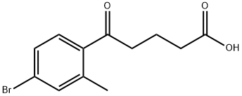 5-(4-BROMO-2-METHYLPHENYL)-5-OXOVALERIC ACID 结构式