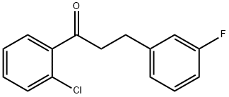 2'-CHLORO-3-(3-FLUOROPHENYL)PROPIOPHENONE 结构式