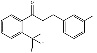 3-(3-FLUOROPHENYL)-2'-TRIFLUOROMETHYLPROPIOPHENONE 结构式