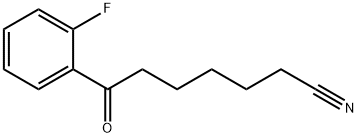 7-(2-FLUOROPHENYL)-7-OXOHEPTANENITRILE 结构式