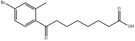 8-(4-BROMO-2-METHYLPHENYL)-8-OXOOCTANOIC ACID 结构式