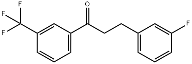 3-(3-FLUOROPHENYL)-3'-TRIFLUOROMETHYLPROPIOPHENONE 结构式