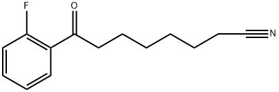 8-(2-FLUOROPHENYL)-8-OXOOCTANENITRILE 结构式