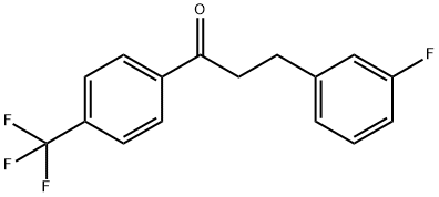 3-(3-FLUOROPHENYL)-4'-TRIFLUOROMETHYLPROPIOPHENONE 结构式