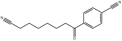 4-(7-氰基庚酰基)苯甲腈 结构式