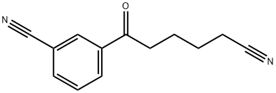 6-(3-CYANOPHENYL)-6-OXOHEXANENITRILE 结构式