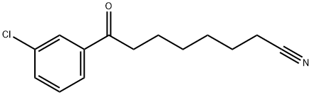 8-(3-氯苯基)-8-氧代辛腈 结构式