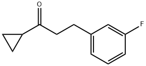 CYCLOPROPYL 2-(3-FLUOROPHENYL)ETHYL KETONE 结构式