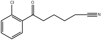 6-(2-氯苯基)-6-氧代己腈 结构式