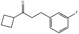 CYCLOBUTYL 2-(3-FLUOROPHENYL)ETHYL KETONE 结构式