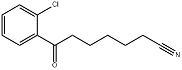 7-(2-CHLOROPHENYL)-7-OXOHEPTANENITRILE 结构式