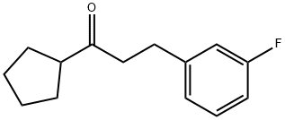 CYCLOPENTYL 2-(3-FLUOROPHENYL)ETHYL KETONE 结构式