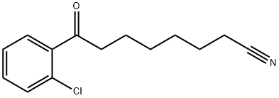 8-(2-氯苯基)-8-氧代辛腈 结构式
