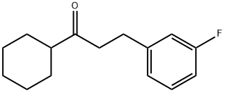 CYCLOHEXYL 2-(3-FLUOROPHENYL)ETHYL KETONE 结构式