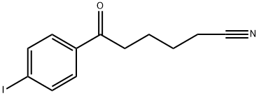 6-(4-碘苯基)-6-氧代己腈 结构式