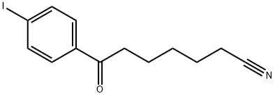 7-(4-碘苯基)-7-氧代庚腈 结构式