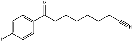 8-(4-碘苯基)-8-氧代辛腈 结构式