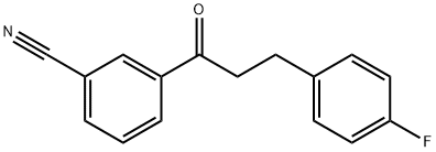 3'-CYANO-3-(4-FLUOROPHENYL)PROPIOPHENONE 结构式
