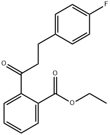 2'-CARBOETHOXY-3-(4-FLUOROPHENYL)PROPIOPHENONE 结构式