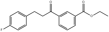 3'-CARBOETHOXY-3-(4-FLUOROPHENYL)PROPIOPHENONE 结构式