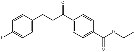 4'-CARBOETHOXY-3-(4-FLUOROPHENYL)PROPIOPHENONE 结构式