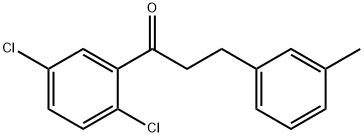 2',5'-DICHLORO-3-(3-METHYLPHENYL)PROPIOPHENONE 结构式