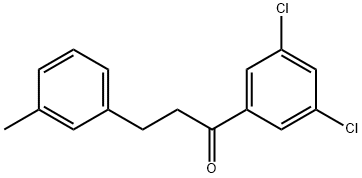 3',5'-DICHLORO-3-(3-METHYLPHENYL)PROPIOPHENONE 结构式